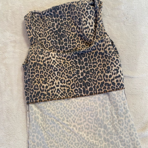 Zara Leopard Scoop Neck Tank Top - Picture 4 of 4